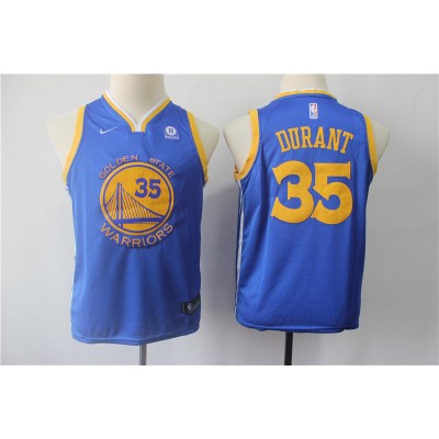 Kevin Durant Golden State Warriors Blue Kids/Youth Jersey