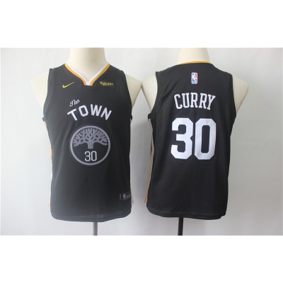 Stephen Curry Golden State Warriors Black Kids/Youth Jersey