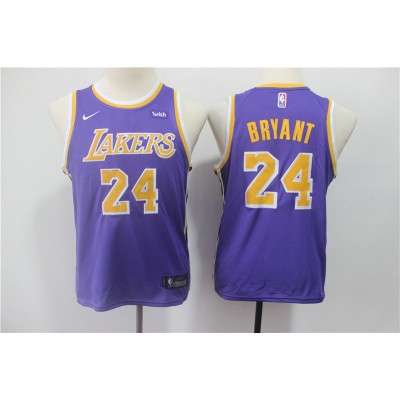 Kobe Bryant Los Angeles Lakers Purple Kids/Youth Jersey Kobe Bryant Los Angeles Lakers Purple Kids/Youth Jersey