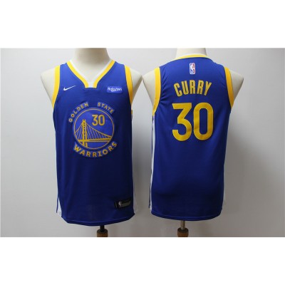 Stephen Curry Golden State Warriors Blue Kids/Youth Jersey