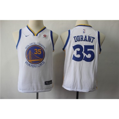 Kevin Durant Golden State Warriors White Kids/Youth Jersey