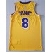 Kobe Bryant #8 Los Angeles Lakers 2019 Yellow Jersey with KB Patch