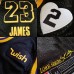 LeBron James 2020 Black Mamba Los Angeles Lakers Jersey with Gigi Bryant Heart Patch