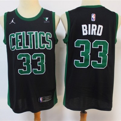Larry Bird Boston Celtics 2020-21 Statement Black Jersey