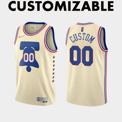 Philadelphia 76ers 2020-21 Earned Edition Customizable Jersey