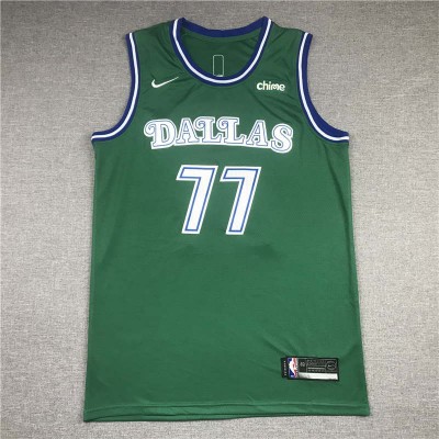 Luka Dončić Dallas Mavericks 2020-21 Classic Edition Green Jersey Luka Dončić Dallas Mavericks 2020-21 Classic Edition Green Jersey