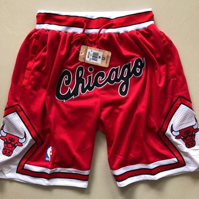 Chicago Bulls "Chicago" Red JUST DON Shorts