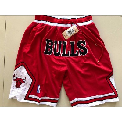 Chicago Bulls Red JUST DON Shorts