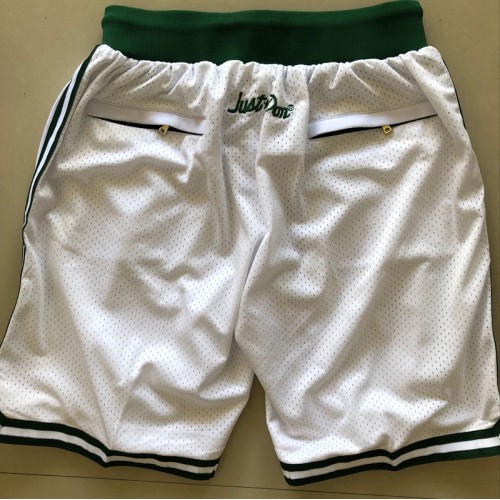 Boston Celtics White JUST DON Shorts