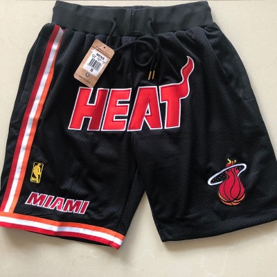 Miami Heat Black JUST DON Shorts