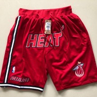 Miami Heat Red JUST DON Shorts