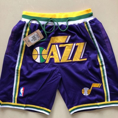 Utah Jazz Purple JUST DON Shorts Utah Jazz Purple JUST DON Shorts