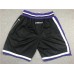 Sacramento Kings Black JUST DON Shorts