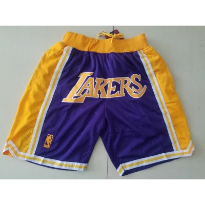 Los Angeles Lakers Purple JUST DON Shorts