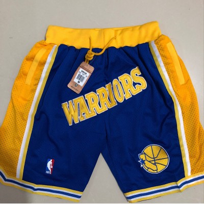 Golden State Warriors Blue JUST DON Shorts