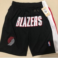 Portland Trail Blazers Black JUST DON Shorts