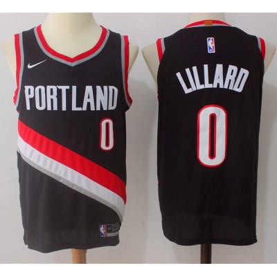 Damian Lillard Portland Trailblazers Black Jersey