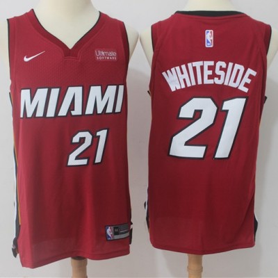 Hassan Whiteside Miami Heat Red Jersey