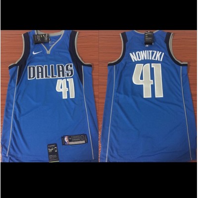 Dirk Nowitzki Dallas Mavericks Blue Jersey