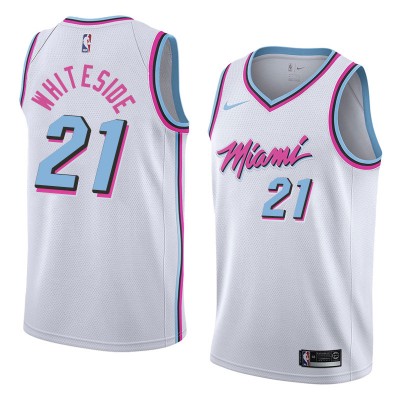 Hassan Whiteside Miami Heat 2017-18 City Edition Jersey Hassan Whiteside Miami Heat 2017-18 City Edition Jersey