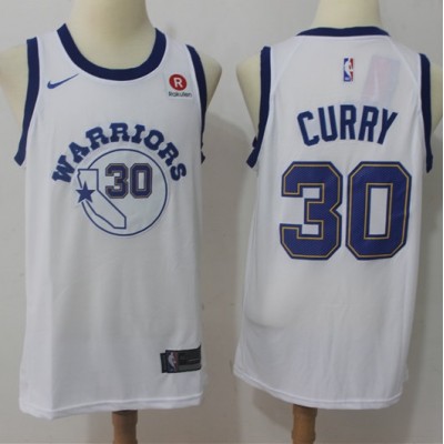 Stephen Curry Golden State Warriors Retro White Jersey