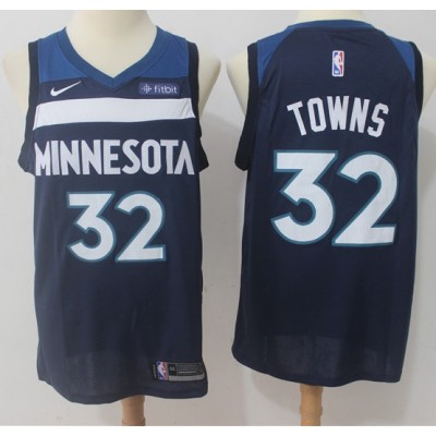 Karl-Anthony Towns Minnesota Timberwolves Navy Blue Jersey