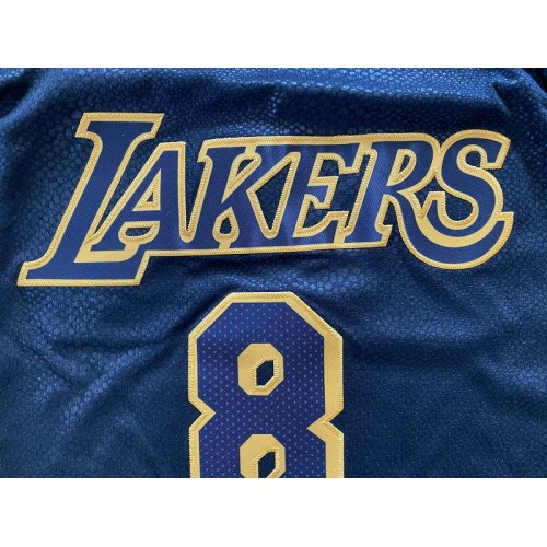 Men's NBA L.A. Lakers #8\#24 Kobe Bryant Black Mamba Gigi Heart Jersey Size  44