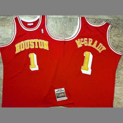 Tracy McGrady Mitchell & Ness Houston Rockets 04-05 Red Jersey  - Super AAA