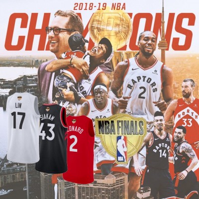 Toronto Raptors 2019 Finals Patch Jerseys**Player Grade Jerseys