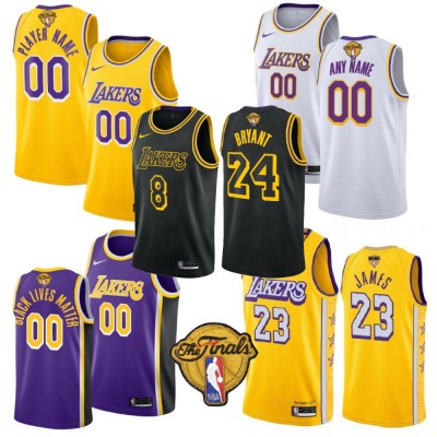 Los Angeles Lakers 2020 Finals Logo Jerseys - Players Name or Own Name