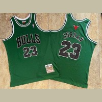 Michael Jordan Mitchell & Ness Chicago Bulls 1997-98 Green Jersey - Super AAA