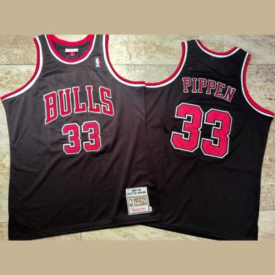 Scottie Pippen Mitchell & Ness Chicago Bulls 1997-98 Black Jersey - Super AAA