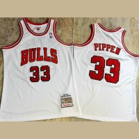 Scottie Pippen Mitchell & Ness Chicago Bulls 1997-98 White Jersey - Super AAA