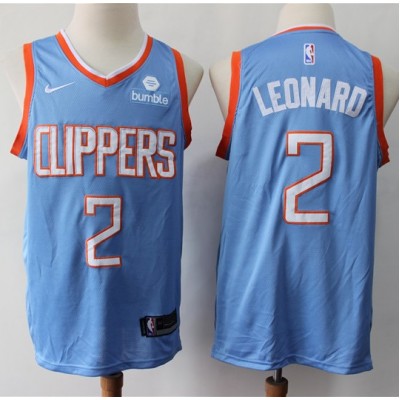 Kawhi Leonard 2019-20 Los Angeles Clippers Light Blue Jersey