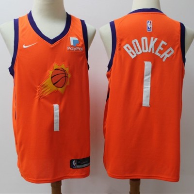 Devin Booker 2019-20 Phoenix Suns Orange Jersey