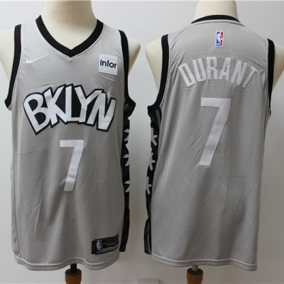 Kevin Durant 2019-20 Brooklyn Nets Grey Statement Jersey