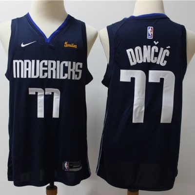 Luka Dončić 2019-20 Dallas Mavericks Navy Blue Jersey