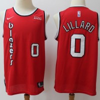 Damian Lillard 2019-20 Portland Trail Blazers Throwback Red Jersey