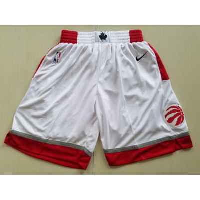 Toronto Raptors White Basketball Shorts