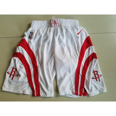 Houston Rockets White Basketball Shorts