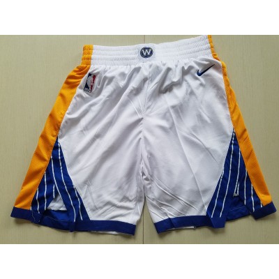 Golden State Warriors White Basketball Shorts