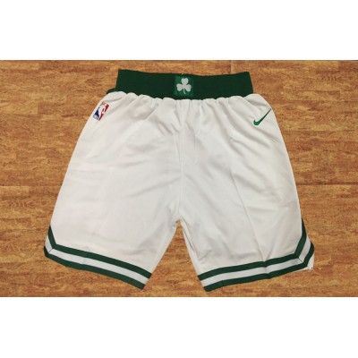 Boston Celtics White Basketball Shorts