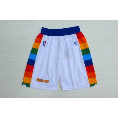 Denver Nuggets Classic White Basketball Shorts