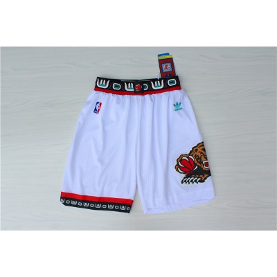 Vancouver Grizzlies Classic White Basketball Shorts