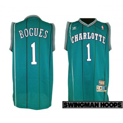 Mugsy Bogues Charlotte Hornets Hardwood Classics Jersey