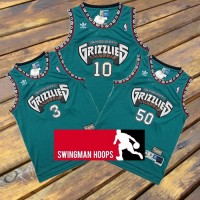 Vancouver Grizzlies Teal Hardwood Classics Jerseys