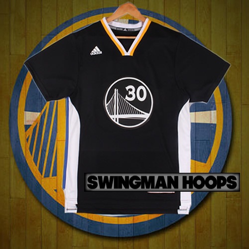stephen curry black sleeved jersey