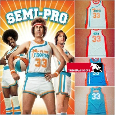 Jackie Moon Flint Tropics Jerseys from the movie Semi-Pro