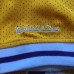 LeBron James Mitchell and Ness Los Angeles Lakers Yellow Sleeved Jersey - Super AAA