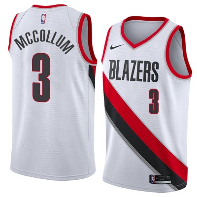 CJ McCollum Portland Trail Blazers White Jersey